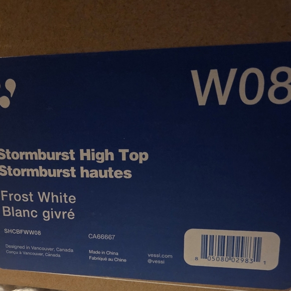 Vessi Stormburst High Top. Waterproof, New In Box Womens Size 8 - Picture 2 of 7